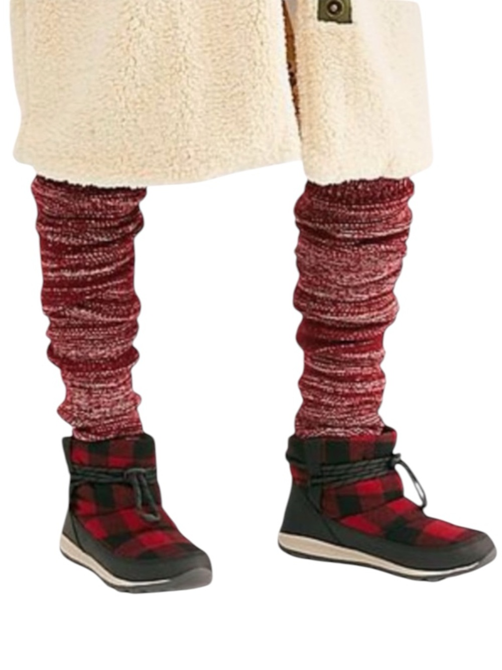SORREL Whitney Short Winter Boots in Buffalo Plaid Size 8 — VERY GENTLY WORN!!!